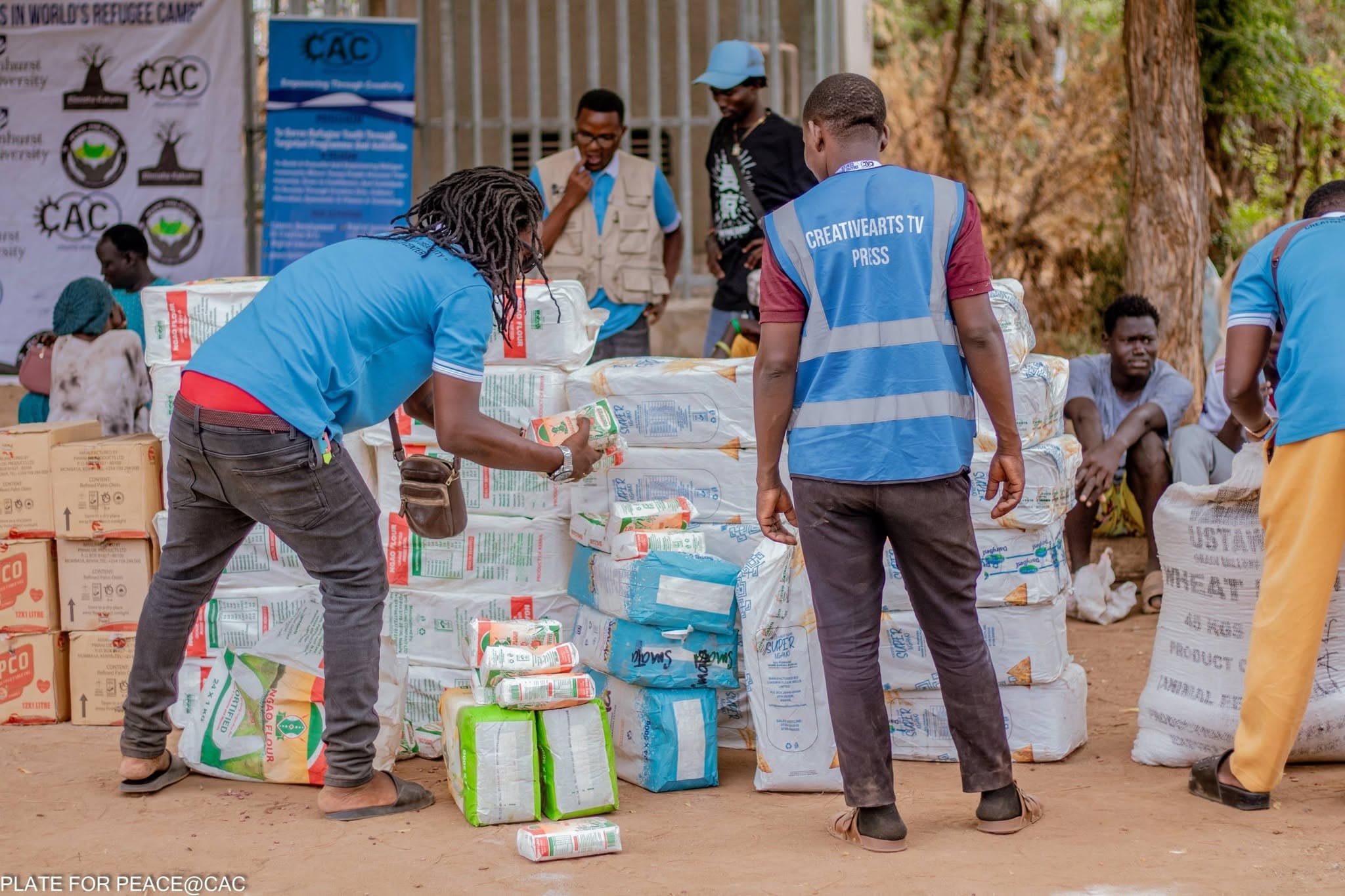 A CAC team at work in Kakuma