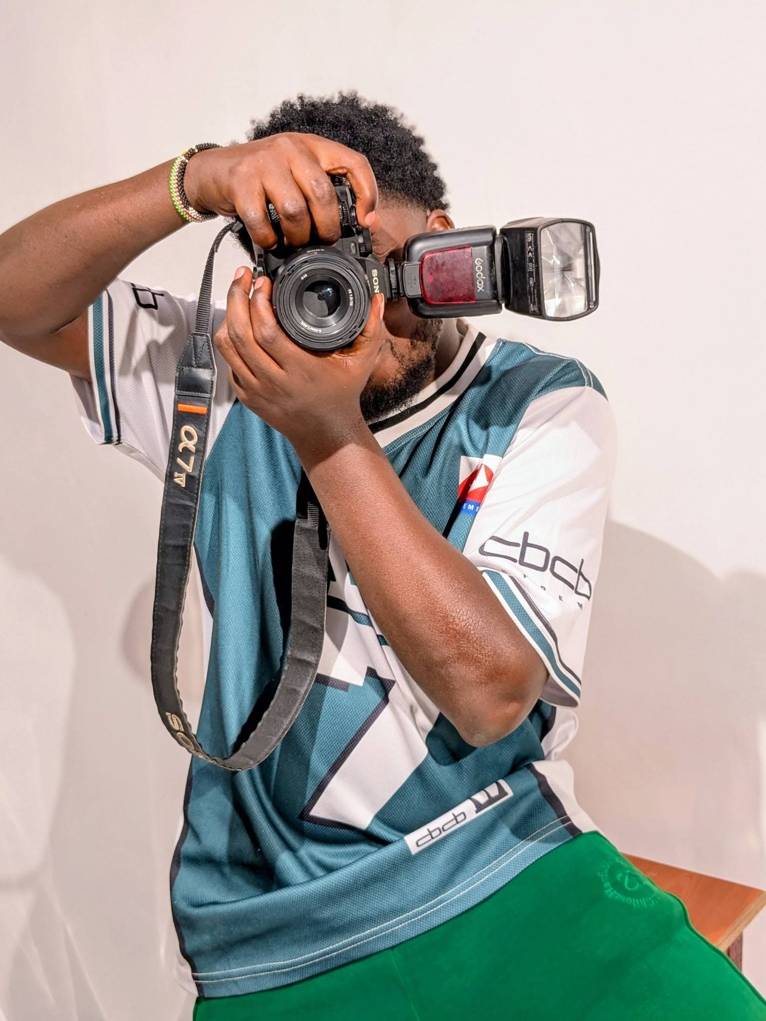 A young creative with a camera in Kakuma